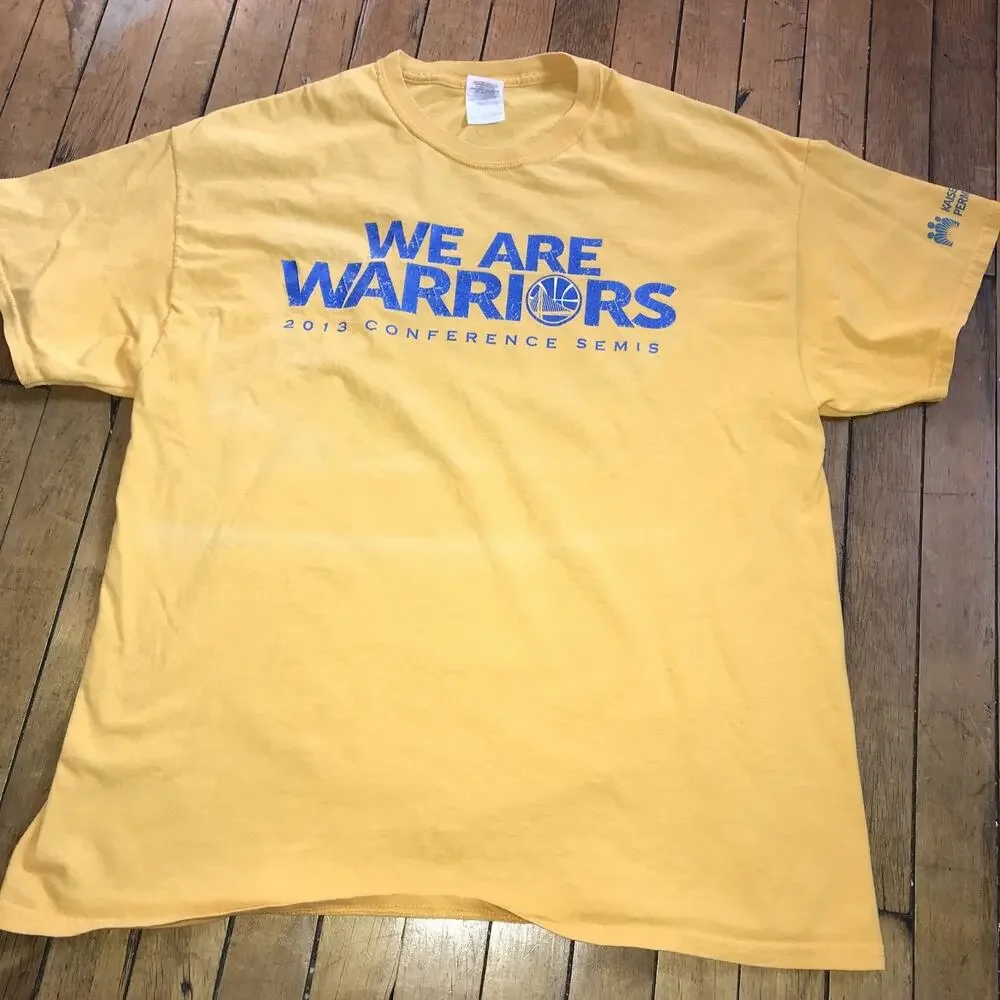 Golden State Warriors‎ 2013 Conference Semis T-Shirt Adult xL Yellow Gildan
